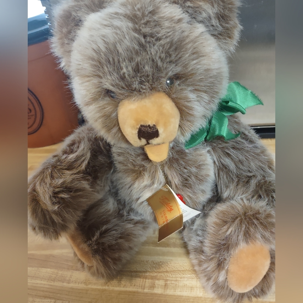 Vintage Hermann Original German Teddy Bear, Jointed, Handmade New Tags  14" Tall